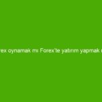 Forex oynamak mı Forex’te yatırım yapmak mı?